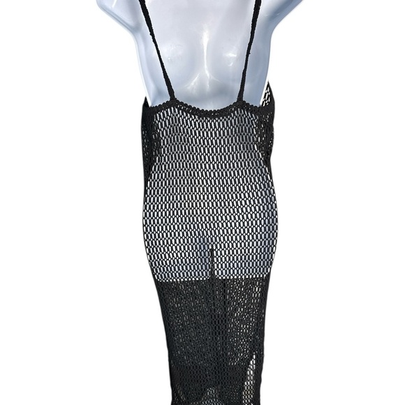 Gianni Bini Black Mesh swim cover - Picture 3 of 4